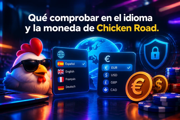 Qué comprobar en el idioma y la moneda de Chicken Road